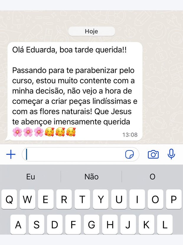 Depoimento de aluna