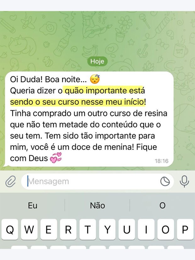 Depoimento de aluna